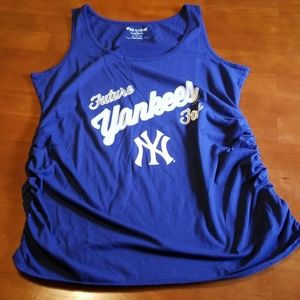 Yankees Fan Maternity Tank XL Motherhood